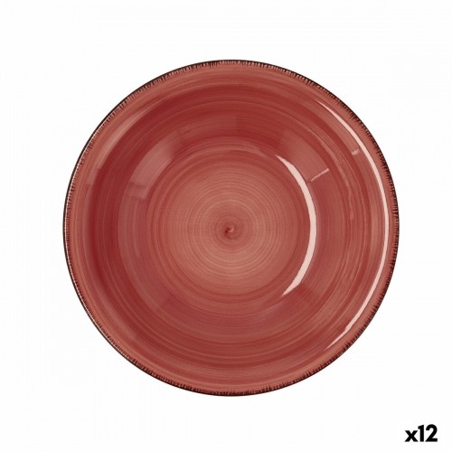Dziļais šķīvis Quid Vita Keramika Sarkans (ø 21,5 cm) (12 gb.) image 1