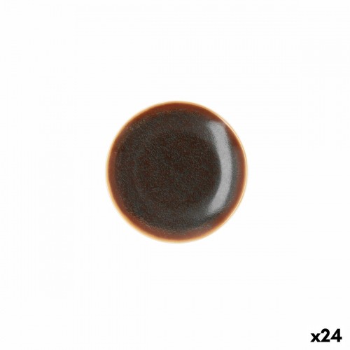 Плоская тарелка Ariane Decor Керамика Коричневый (Ø 15 cm) (24 штук) image 1