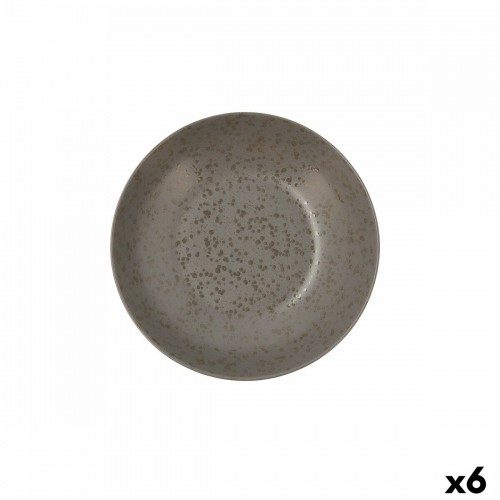 Dziļais šķīvis Ariane Oxide Keramika Pelēks (Ø 21 cm) (6 gb.) image 1