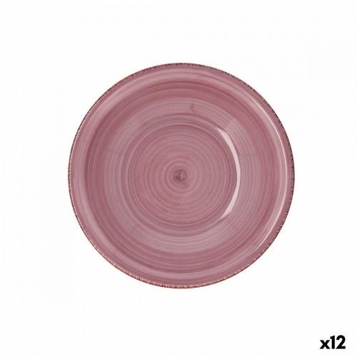 Deep Plate Quid Vita Peoni Ceramic Pink Ø 21,5 cm (12 Units) image 1