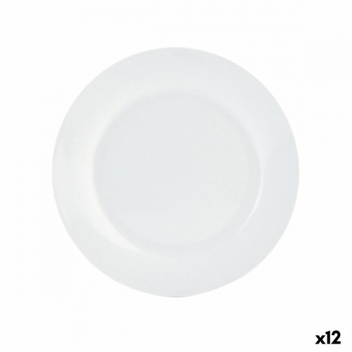 Плоская тарелка Quid Basic Керамика Белый (Ø 27 cm) (12 штук) image 1