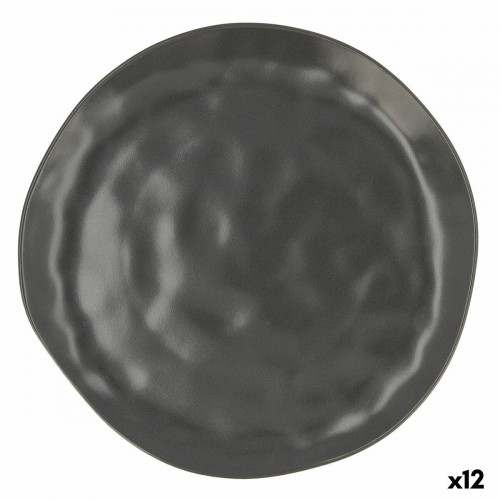 Плоская тарелка Bidasoa Cosmos Keramika Melns (Ø 26 cm) (12 gb.) image 1