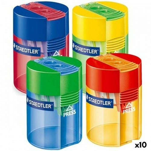 Pencil Sharpener Staedtler Multicolour With deposit Plastic (10 Units) image 1