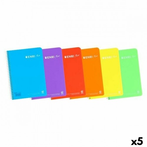 Notebook ENRI Din A4 80 Sheets (5 Units) image 1