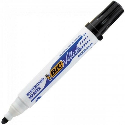 Šķidrie krīta marķieri Bic Velleda Ecolutions 1701 Melns (12 gb.) image 1