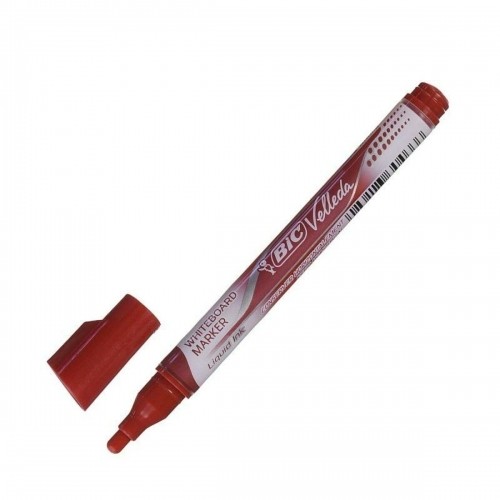 Liquid chalk marker Bic Pocket Circular Red (12 Pieces) image 1