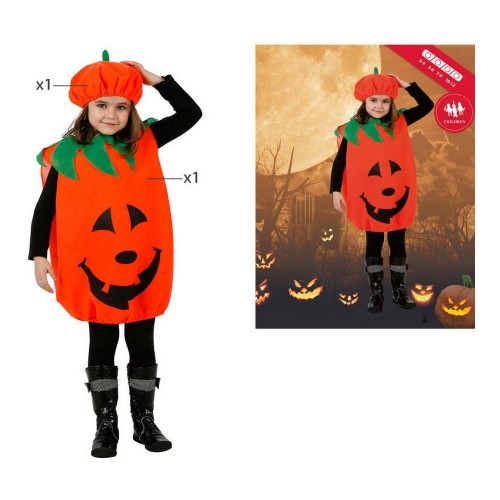 Costume for Children Orange Pumpkin (2 Pieces) (2 pcs) image 1