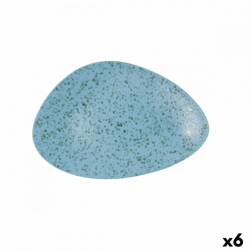 Плоская тарелка Ariane Oxide Треугольный Керамика Синий (Ø 29 cm) (6 штук) image 1