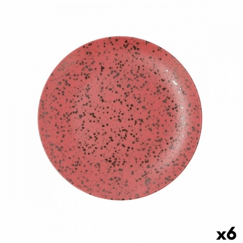 Flat plate Ariane Oxide Ceramic Red (Ø 27 cm) (6 Units) image 1