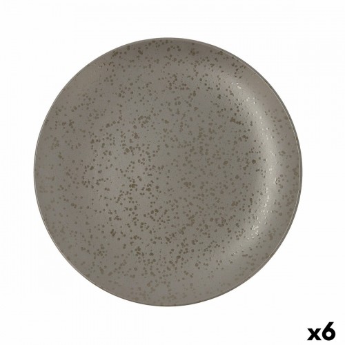 Плоская тарелка Ariane Oxide Керамика Серый (Ø 31 cm) (6 штук) image 1