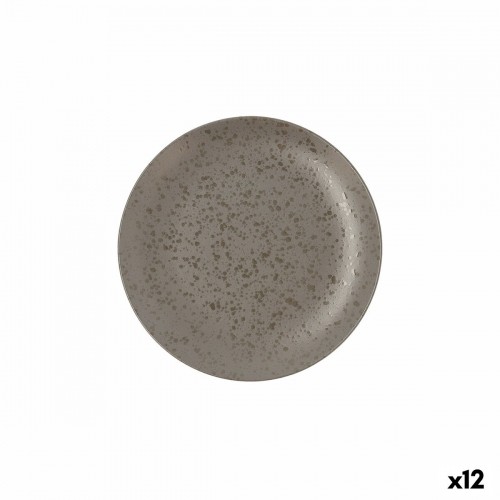 Flat plate Ariane Oxide Ceramic Grey (Ø 21 cm) (12 Units) image 1