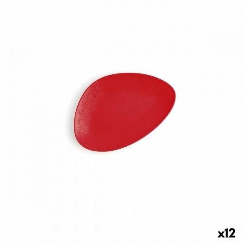 Плоская тарелка Ariane Antracita Треугольный Керамика Красный (Ø 21 cm) (12 штук) image 1