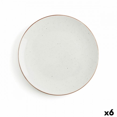 Плоская тарелка Ariane Terra Керамика Бежевый (Ø 27 cm) (6 штук) image 1
