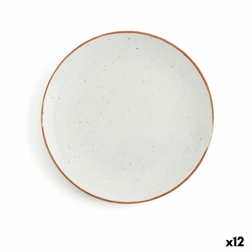 Плоская тарелка Ariane Terra Керамика Бежевый (Ø 21 cm) (12 штук) image 1