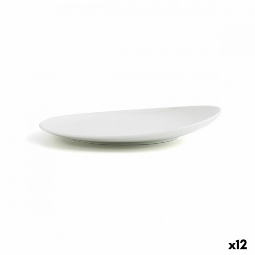 Flat plate Ariane Vital Coupe Ceramic White (24 cm) (12 Units) image 1