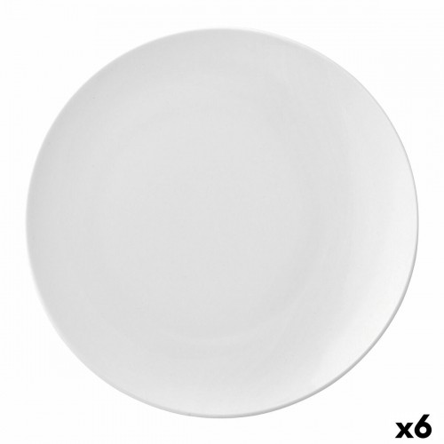 Flat plate Ariane Vital Coupe Ceramic White (24 cm) (6 Units) image 1