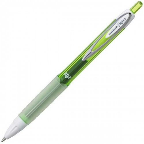 Ручка с жидкими чернилами Uni-Ball Signo Металл Зеленый 0,4 mm (12 штук) image 1