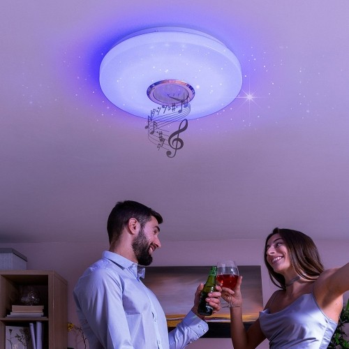LED Ceiling Light with Speaker Lumavox InnovaGoods image 1
