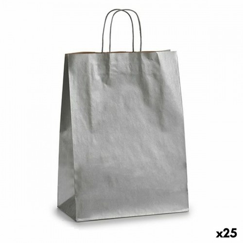 Paper Bag Silver (32 X 12 X 50 cm) (25 Units) image 1