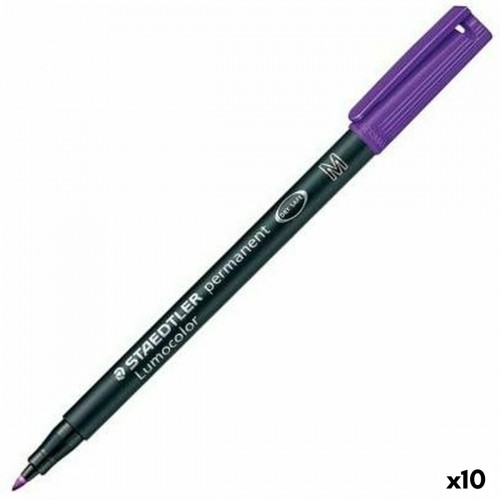 Permanent marker Staedtler Lumocolor 317-6 M Violet (10 Units) image 1