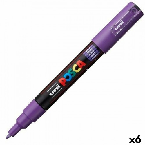 Marķieris POSCA PC-1M Violets (6 gb.) image 1