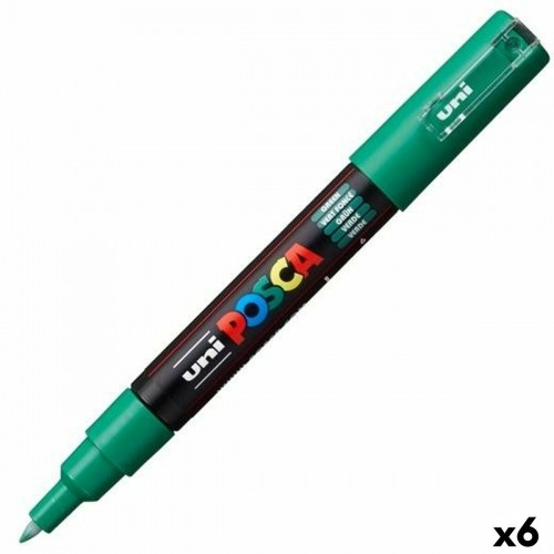 Фетр POSCA PC-1M Зеленый (6 штук) image 1