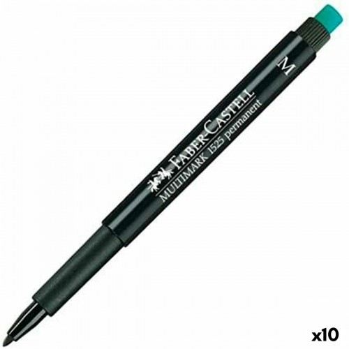 Permanentais marķieris Faber-Castell Multimark 1525 M Melns (10 gb.) image 1