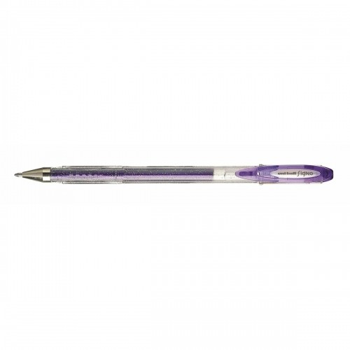 Liquid ink ballpoint pen Uni-Ball Sparkling UM-120SP Violets 12 gb. image 1
