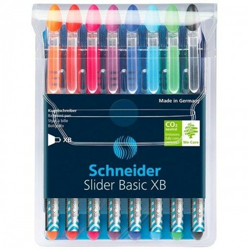 Lodīšu Pildspalvu Komplekts Schneider Slider Basic XB Daudzkrāsains 8 Daudzums image 1