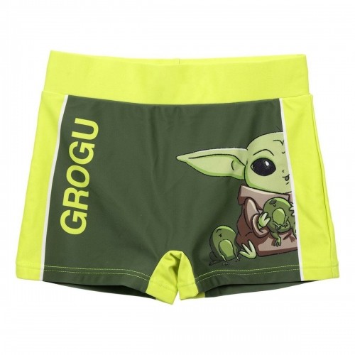 Boys Swim Shorts The Mandalorian Green image 1