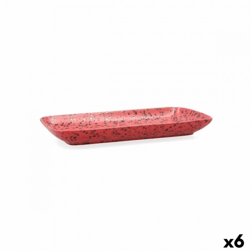 Serving Platter Ariane Oxide Ceramic Red (28 x 14 cm) (6 Units) image 1