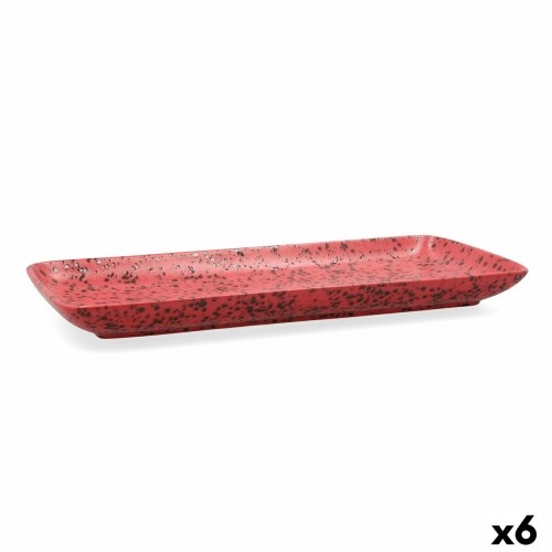Serving Platter Ariane Oxide Ceramic Red (36 x 16,5  cm) (6 Units) image 1