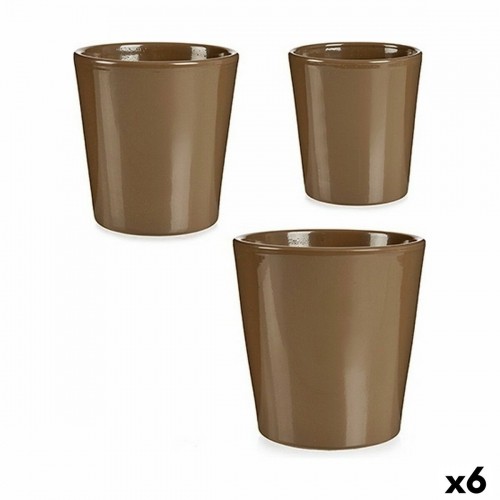 Set of pots Taupe Clay (6 Units) image 1