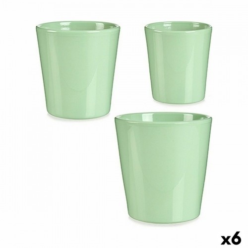 Set of pots Green Clay (6 Units) image 1
