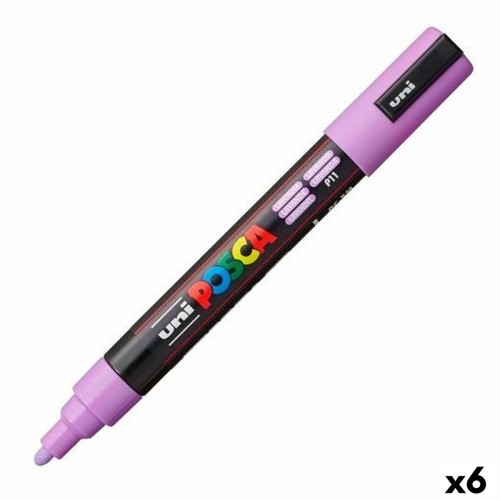 Marķiera Pildspalva POSCA PC-5M Lavanda (6 gb.) image 1