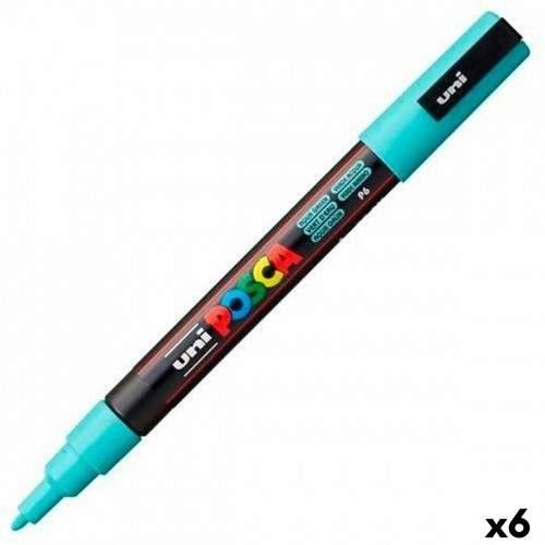 Marķiera Pildspalva POSCA PC-3M Tirkīzzaļš (6 gb.) image 1
