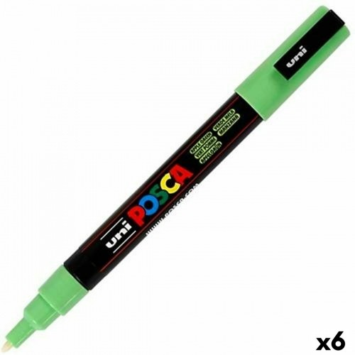 Marķiera Pildspalva POSCA PC-3M Gaiši zaļš (6 gb.) image 1