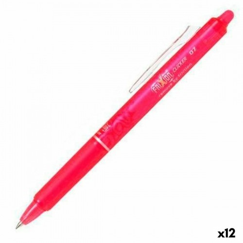 Pildspalva Pilot Frixion Clicker Izdzēšama tinte Rozā 0,4 mm 12 gb. image 1