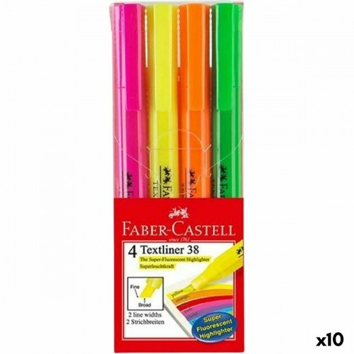 Fluorescent Marker Set Faber-Castell Textliner 38 10Units image 1