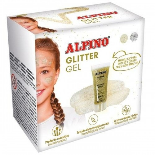 Children's Makeup Alpino Gel Glitter Golden image 1