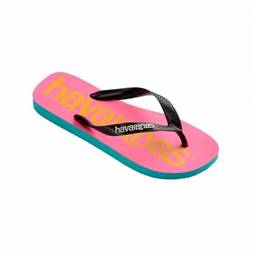 Pludmales sandales sievietēm Havaianas Top Logomania Zils Rozā image 1