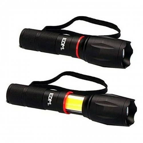 Выдвижной светодиодный фонарик EDM Cob XL Zoom Чёрный Алюминий 5 W 210 Lm image 1