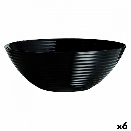 Салатница Luminarc Harena Чёрный Cтекло (Ø 27 cm) (6 штук) image 1