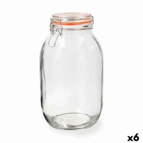 Pārtikas konservēšanas trauks Luminarc New Canette Caurspīdīgs Stikls (3 L) (6 gb.) image 1