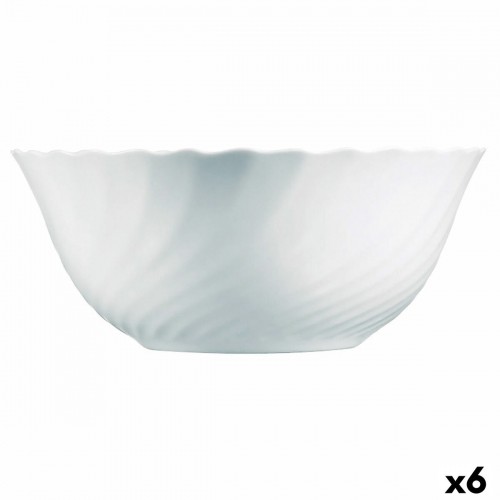 Салатница Luminarc Trianon Белый Cтекло (24 cm) (6 штук) image 1