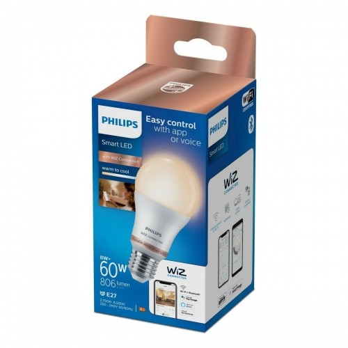 LED lamp Philips Wiz Standard White F 8 W E27 806 lm (2700-6500 K) image 1