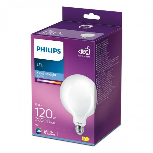 Светодиодная лампочка Philips E27 13 W 2000 Lm (12,4 x 17,7 cm) (6500 K) image 1