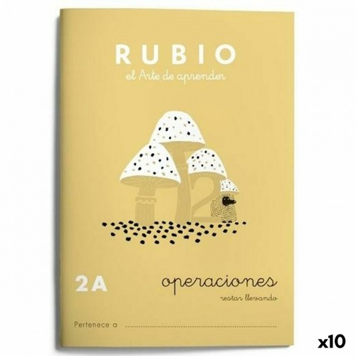 Mathematics notebook Rubio Nº2A Spāņu 20 Loksnes 10 gb. image 1
