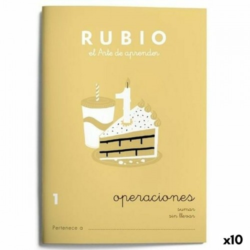 Mathematics notebook Rubio Nº1 Spāņu 20 Loksnes 10 gb. image 1