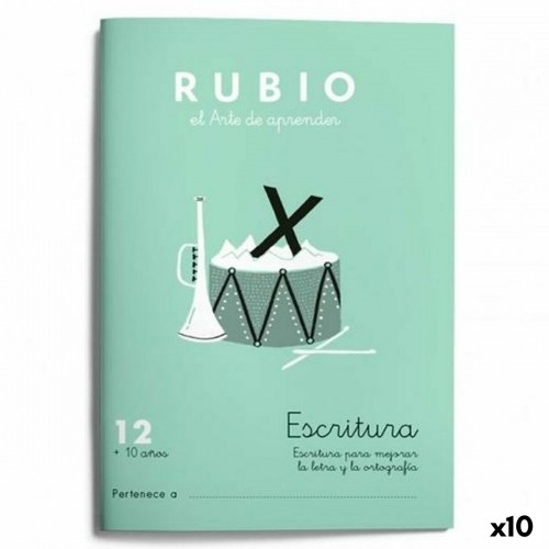 Writing and calligraphy notebook Rubio Nº12 A5 Spanish 20 Sheets (10 Units) image 1